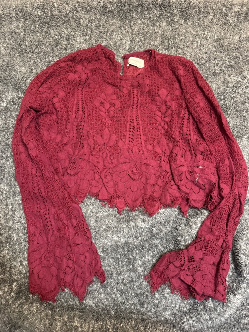 Urban Outfitters Lace Long-Sleeve crop